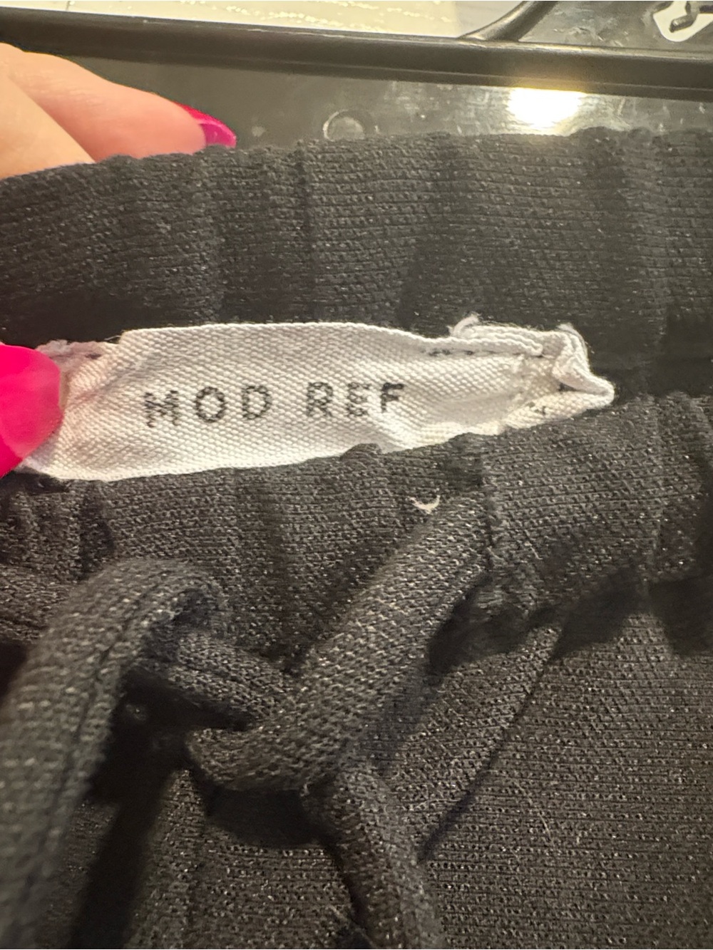 Mod Ref Black Wide Leg Waist Tie Pants Size Medium